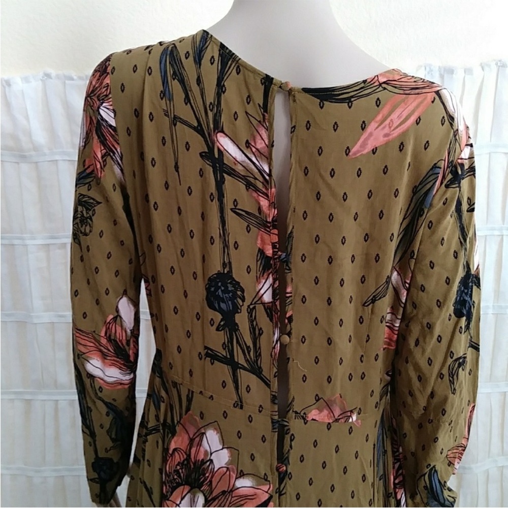 Free People Floral Boho Maxi Dress Size L - Picture 5 of 5